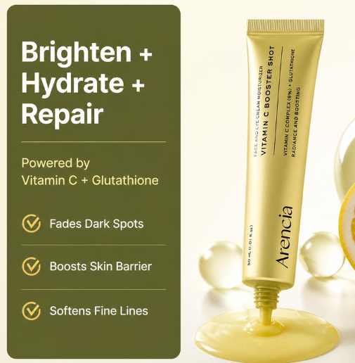 Arencia Vitamin C Booster Shot Serum with Glutathione, Niacinamide and Vitamin E